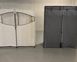 Covered clothes racks