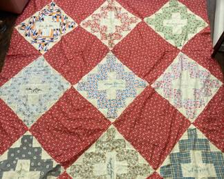 Friendship quilt top 1931