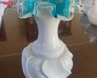 Fenton Silver Jamestown Wave Crest 6” Vase