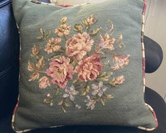Needlepoint pillow