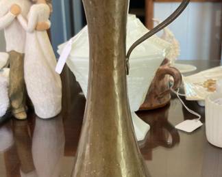 Forged brass and copper pitcher 9-1/2”