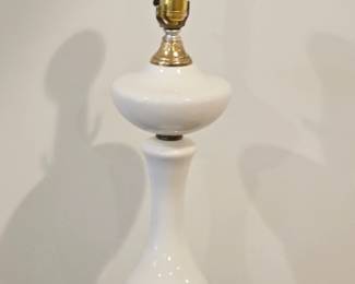 Vintage Milk Glass and Marble Base Lamp