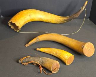 Antique Gun Powder Horns