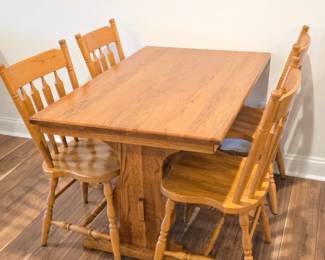 Vintage Oak Table and 4 chairs
