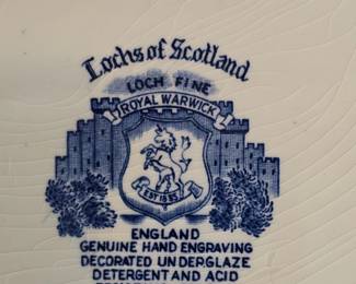 Vintage Royal Warwick Lochs of Scotland 64 pc Set