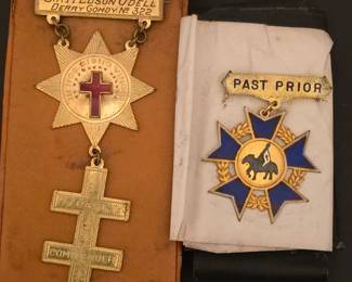 Masonic Badge and Past Prior Badge