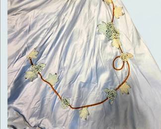 Vintage Womens Ballroom Gown with beautiful Floral Pattern