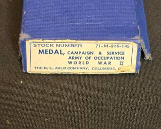 Vintage WWII Army of Occupation Medals and 5th Infantry Pins