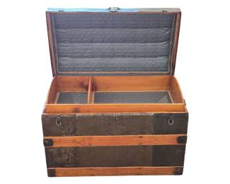Antique Dome Top Steamer Trunk