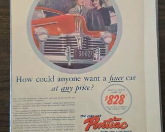 Vintage Pontiac Poster
