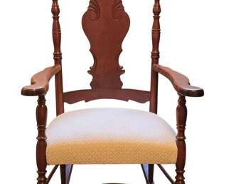 Vintage Reupholstered Rocking Chair