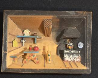 Vintage Shadow Box Diorama