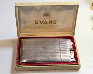 Vintage Evans Lighter Cigarette Case