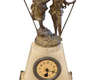 Antique Clock with Marble Base
