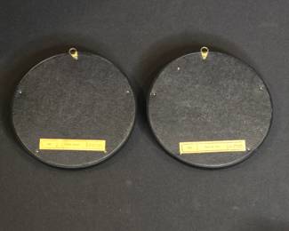 Vintage Tea for Two and At the Spinet Silhouettes in Bubble Glass 