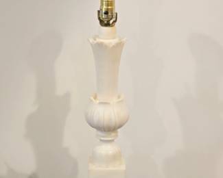 Vintage Carved Alabaster Lamps Qty(2)