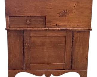 Antique Pine Wood Lift Top Washstand