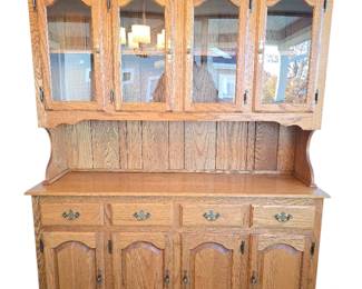 Vintage Oak Hutch