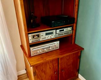 Bookcase with storage and Electronics