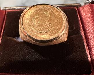 1983 Krugerrand 14K Ring