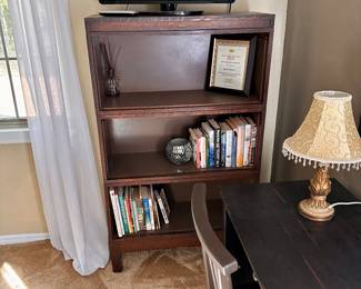 Bookcase and TV