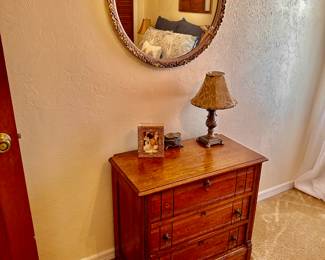 Antique Cabinet
Round Mirror