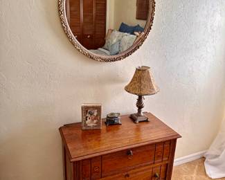 Antique Cabinet and
Antique mirror