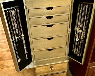 Inside of Jewelry Cabinet