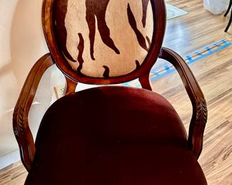 Chair with Cowhide like back