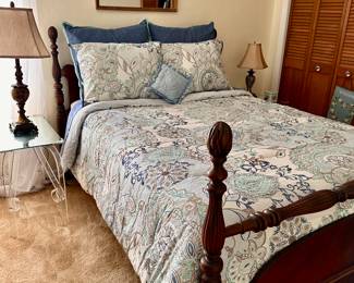 Antque Walnut Full size Bed Frame