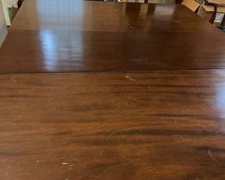 Beautiful wood of large dining / conference table.  