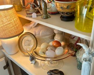 Beautiful marble eggs purchased in Italy. (Sold) Lots of animals everywhere!