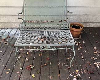 12 pieces of vintage lawn / deck furniture. Sturdy and well made. 