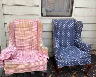 Pair of Moser chairs. Need reupholstering but great bones !