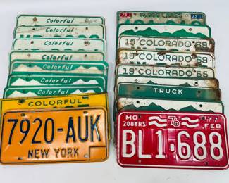 old license plates