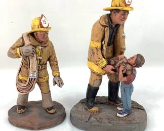 Firefighter sculptures