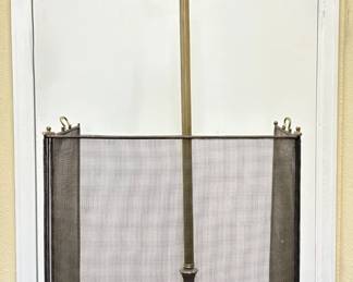 Vintage Fireplace Screen and Floor lamp