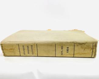 1934 Colorado Springs Gazette Bound papers