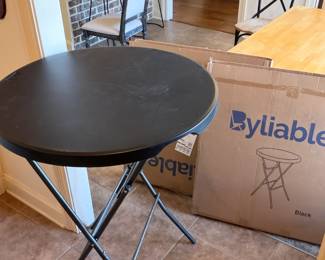Folding cocktail tables