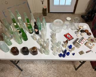Antique soda bottles