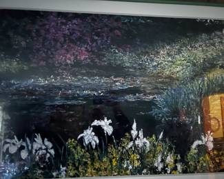 Framed Monet Iris Print