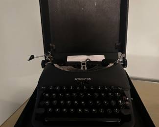 Remington Typewriter and Case