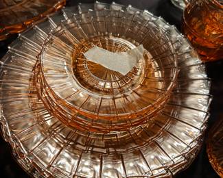 Jeanette Glass Sierra Pinwheel Dishes