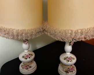 Pair of Boudoir Lamps