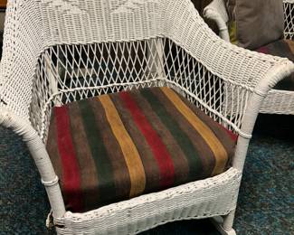 Antique Wicker Rocker 3 of 4 Pieces Available