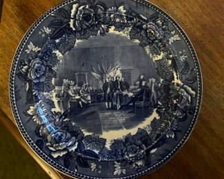 Wedgewood Blue and White Signing of the Declaration of Independence