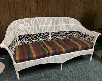 Antique Wicker Sofa 1 of 4 Pieces Available