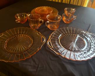 Jeanette Glass Sierra Pinwheel Dishes