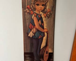 1 of 2 Big Eye Girl Wall Art