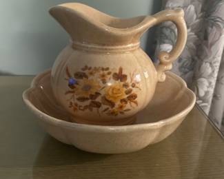 McCoy Potter # 7528 Pitcher and Bowl